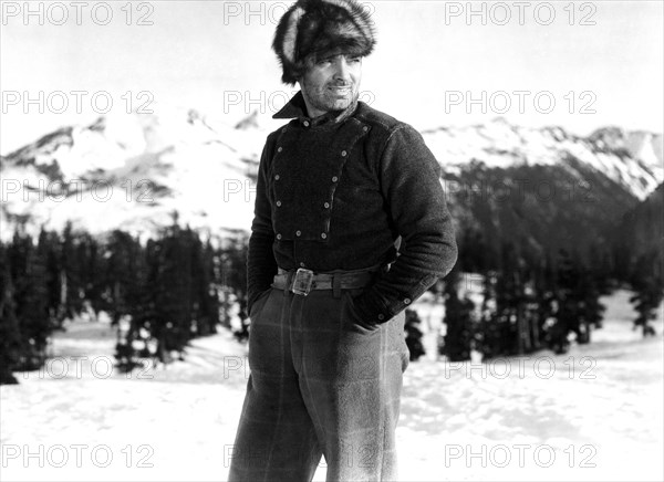 Clark Gable, on-set of the Film, "Call of the Wild" directed by William A. Wellman, 1935