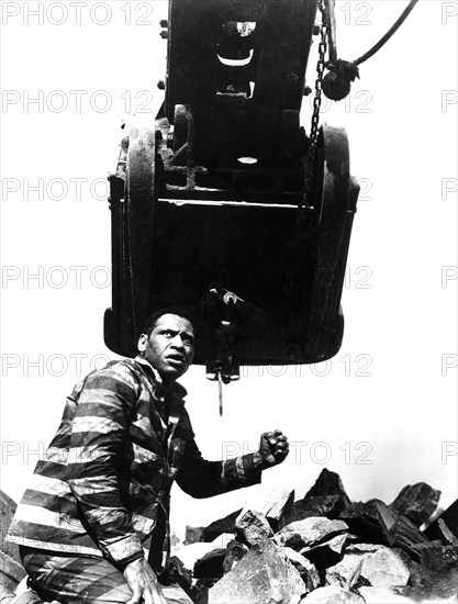 Paul Robeson, on-set of the Film, "The Emperor Jones" directed by Dudley Murphy, 1933