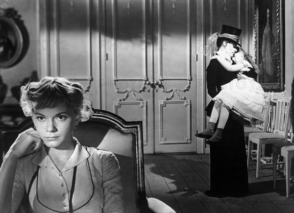 Anita Bjork, Lissi Alandh and Inger Norberg, on-set of the Film, "Miss Julie (Froken Julie)" directed by Alf Sjöberg, 1951