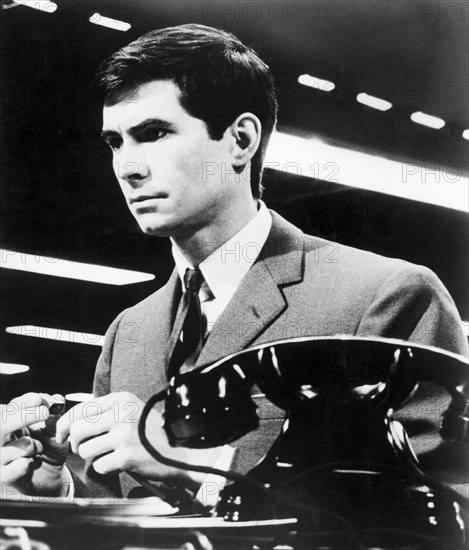 Anthony Perkins, on-set of the Film, "The Trial" Directed by Orson Welles, 1962