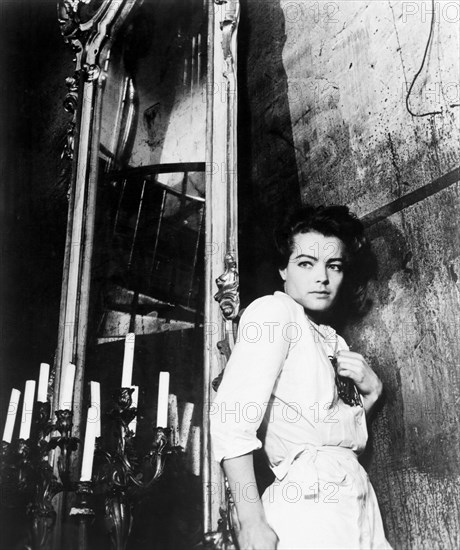 Romy Schneider, on-set of the Film, "The Trial" Directed by Orson Welles, 1962