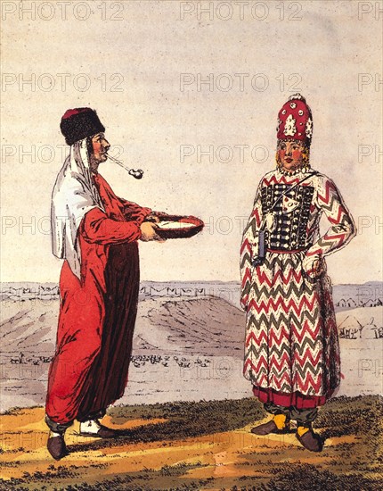 Tartar Woman and Girl, from Travels Through the Southern Provinces of the Russian Empire in the Years 1793 & 1794