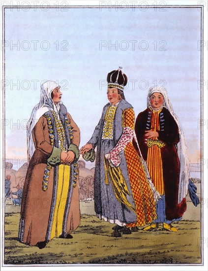 Nagay Princess and Servant with other Woman, from Travels Through the Southern Provinces of the Russian Empire in the Years 1793 & 1794