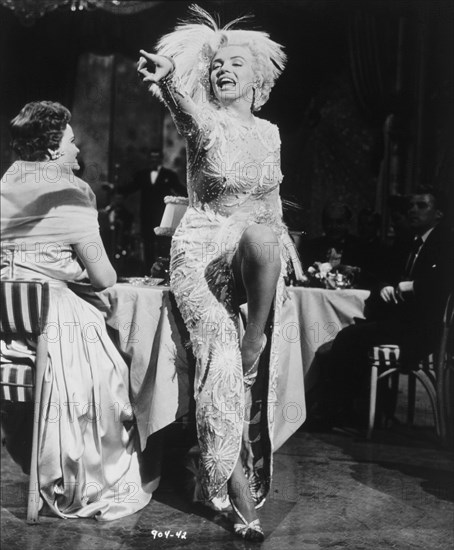 Marilyn Monroe, on-set of the Film, "There's No Business Like Show Business", 1954, TM and Copyright (c) 20th Century-Fox Film Corp. All Rights Reserved