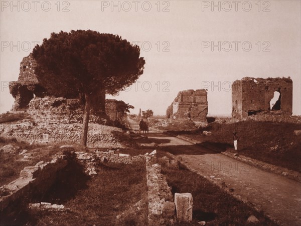 The Appian Way, Rome, Italy, circa 1880