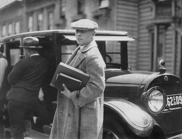 Director Erich Von Stroheim on-set of the Film, "Greed", 1924