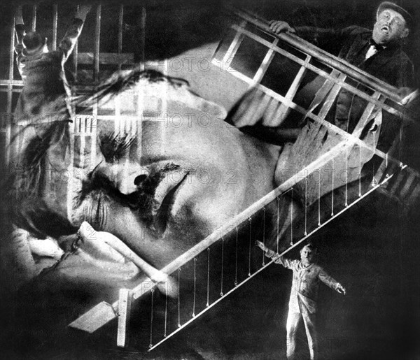 Werner Krauss, on-set of the Film, "Secrets of a Soul" (aka Geheimnisse Einer Seele), 1926