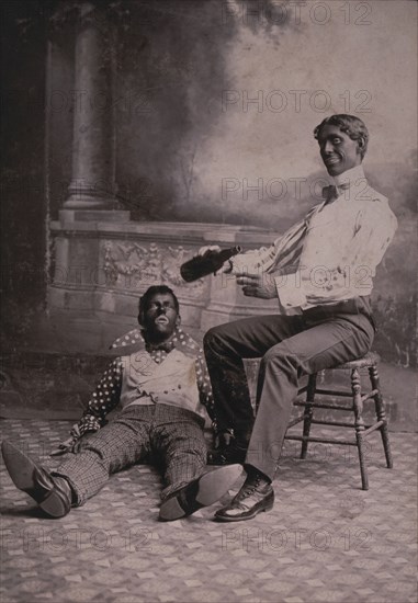 Sheridan and Flannagan, Minstrel Team, circa 1900