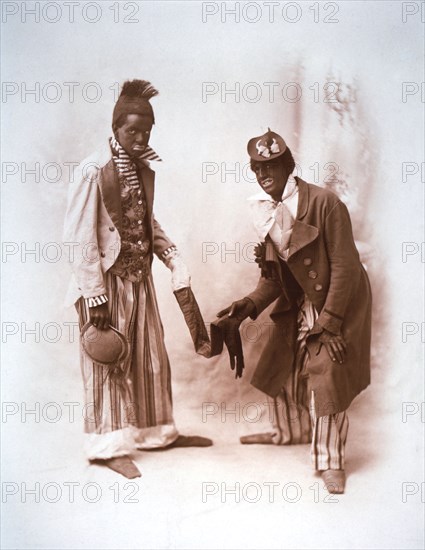 Two American Minstrels, circa 1900