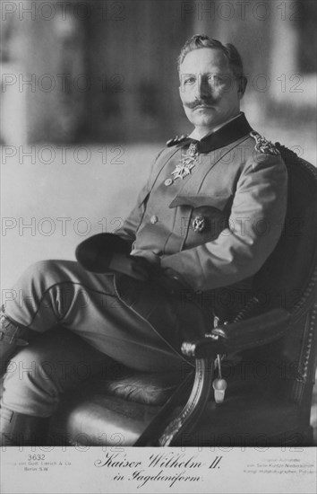 Wilhelm II (1859-1941), Emperor of Germany and King of Prussia (1888-1918), Portrait, circa 1914