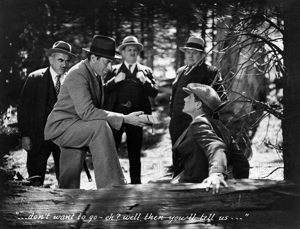 Irving Pichel (L) & Phillips Holmes (R), on-set of the Film, "An American Tragedy", 1931