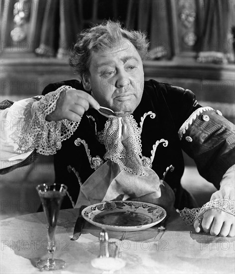 Charles Laughton, on-set of the Film, "Captain Kidd", 1945