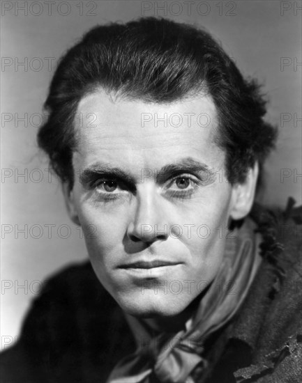 Henry Fonda, Close-Up Portrait, on-set of the Film, "Drums Along the Mohawk", 20th Century Fox, 1939