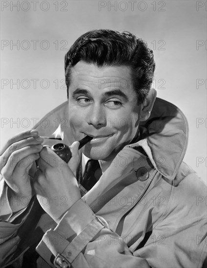 Glenn Ford, Publicity Portrait, on-set of the Film, "Gallant Journey", 1946