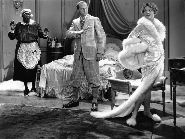Gertrude Howard, Gladden James, Dorothy Mackaill, on-set of the Film, "His Captive Woman", 1929