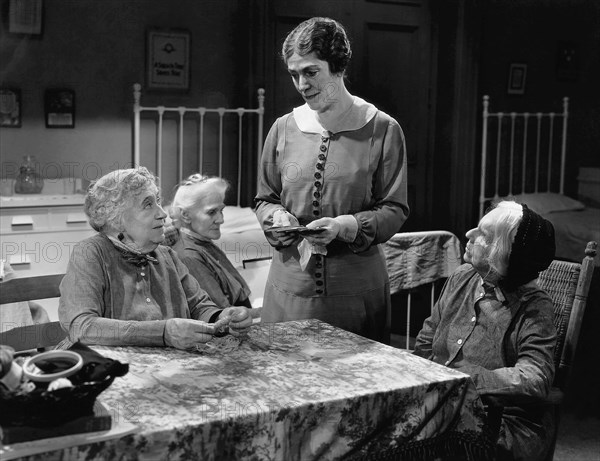 Ida Lewis, (Left), Blanche Friderici, (Standing), on-set of the Film, "If I Had a Million", 1932