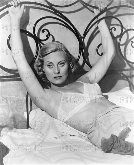 Michele Morgan, on-set of the Film, "The Proud and the Beautiful" (aka Les Orgueilleux), 1953