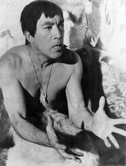 Anthony Quinn, on-set of the Film, "The Savage Innocents", 1960