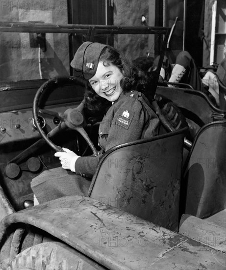 Marcy McGuire, Publicity Portrait, on-set of the Film, "Seven Days' Leave", 1942