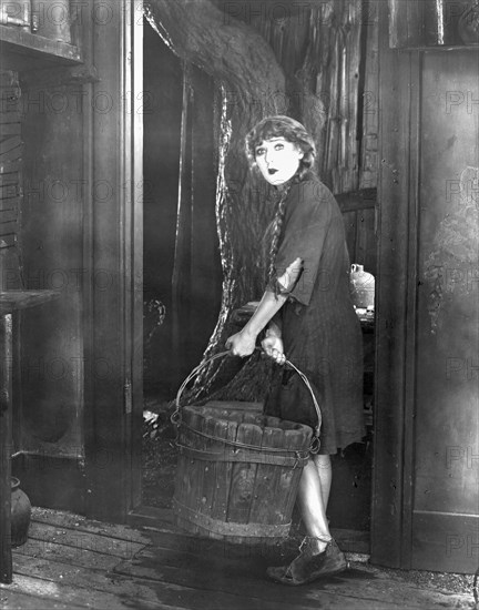 Mary Pickford, on-set of the Silent Film, "Sparrows", 1926