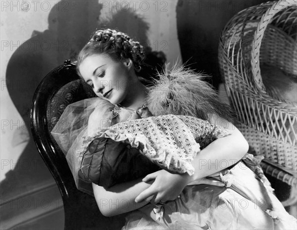 Barbara Stanwyck, on-set of the Film, "Stella Dallas", 1937