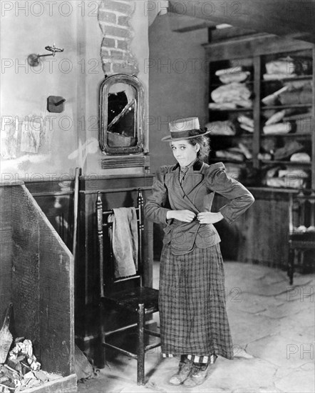 Mary Pickford, on-set of the Silent Film, "Suds", 1920