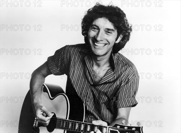 Albert Lee, English Guitarist, Portrait with Guitar, circa 1970's