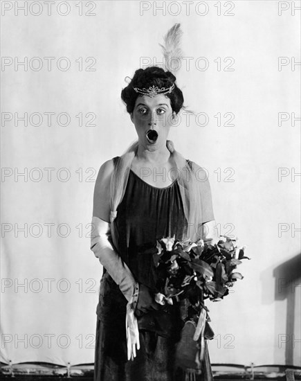 Beatrice Lillie, Stage and Film Actress, Humorous Publicity Portrait, circa 1929