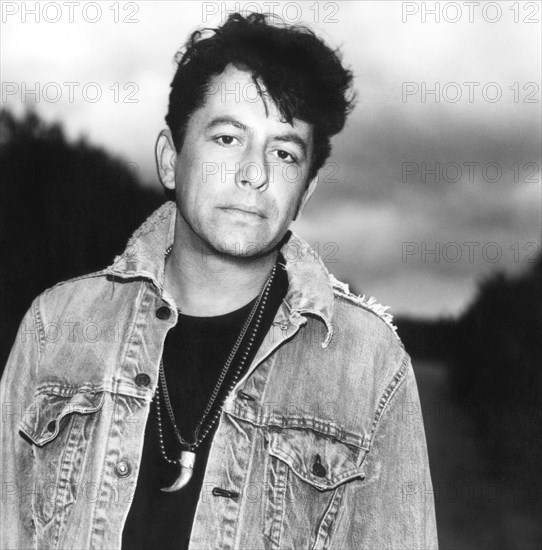 Joe Ely, American Singer, Songwriter and Guitarist, Portrait in Denim Jacket, circa early 1980's