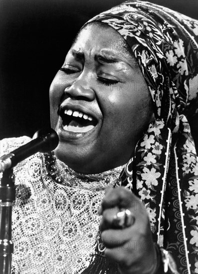 Odetta Holmes or Odetta, American singer, actress, and Civil and Human Rights Activist, Portrait, circa 1973