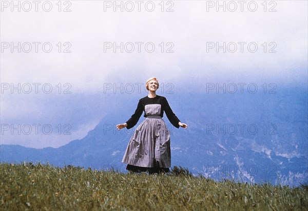 Julie Andrews, on-set of the Film, "The Sound of Music", 1965