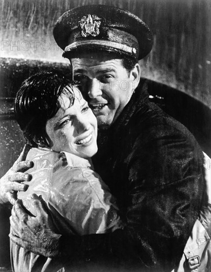 Julie Andrews, James Garner, on-set of the Film, "The Americanization of Emily", 1964