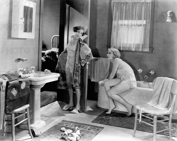 Bessie Love, Anita Page, on-set of the Movie, "The Broadway Melody", 1929