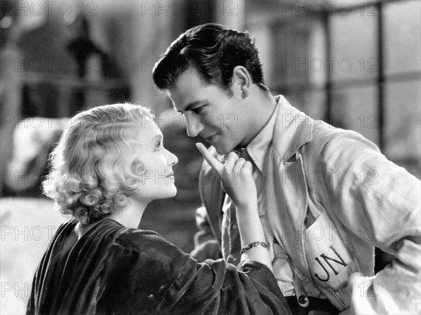 Constance Bennett, Joel McCrea, on-set of the Film, "The Common Law", 1931