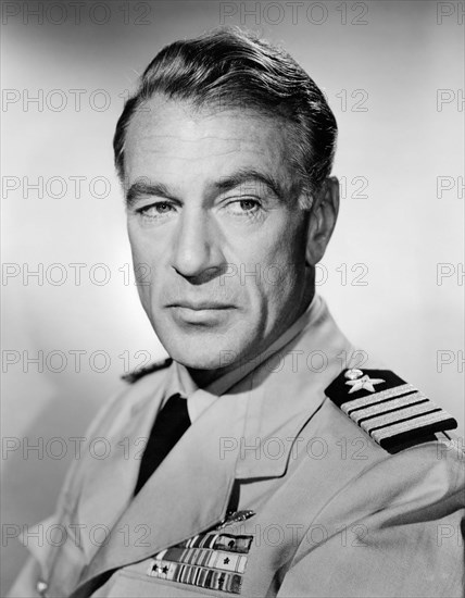 Gary Cooper, Publicity Portrait for the Film, "The Court-Martial of Billy Mitchell", 1955
