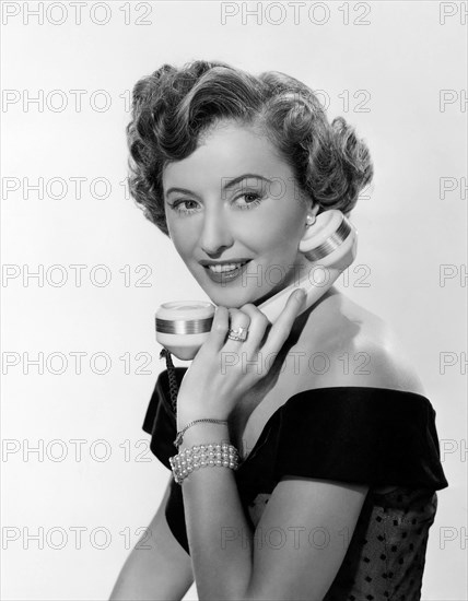 Barbara Stanwyck, Publicity Portrait, on-set of the Film, "East Side, West Side", 1949
