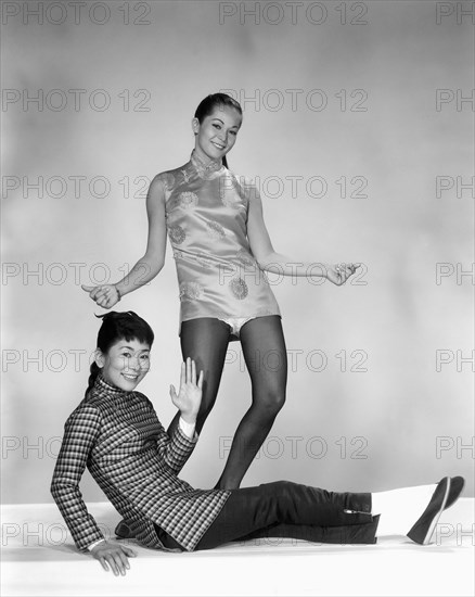 Miyoshi Umeki, Nancy Kwan, Publicity Portrait for the Film, "Flower Drum Song", 1961