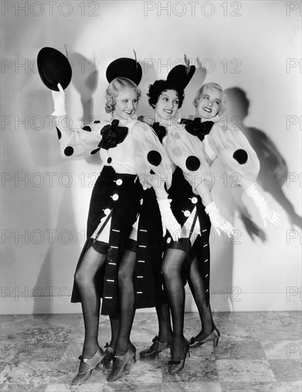 Chorus Girls, Publicity Portrait on-set of the Film, "42nd Street", 1933