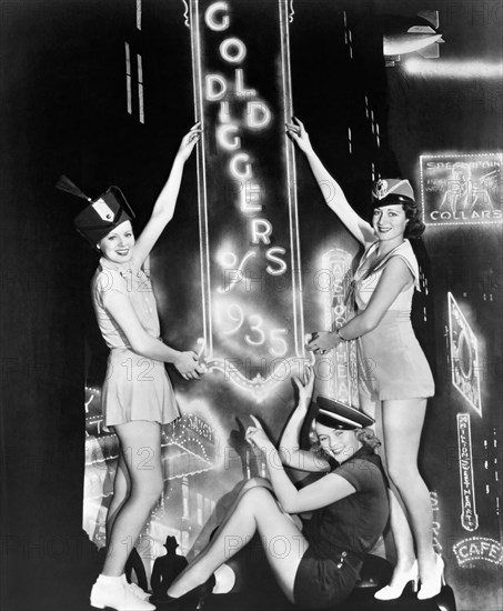 Chorus Girls, Publicity Portrait for the Film, "Gold Diggers of 1935", 1935