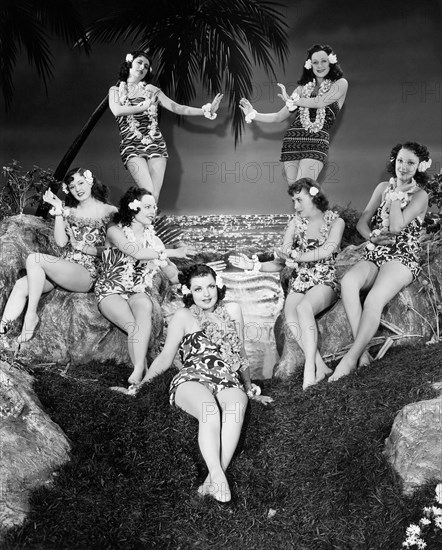 Chorus Girls, Publicity Portrait for the Film, "Gold Diggers of Paris", 1938