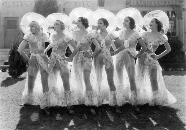 Chorus Girls, Publicity Portrait for the Film, "Gold Diggers of 1933", 1933