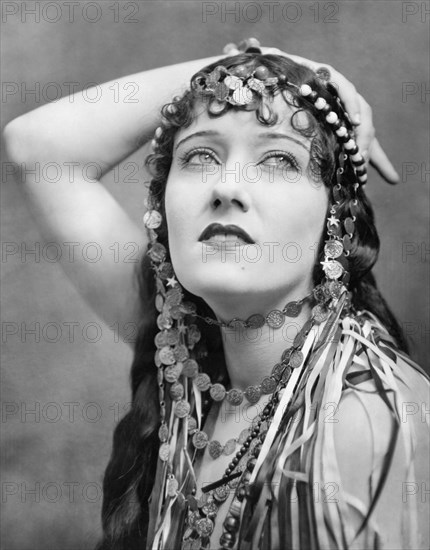 Gloria Swanson, on-set of the Silent Film, "The Great Moment", 1921