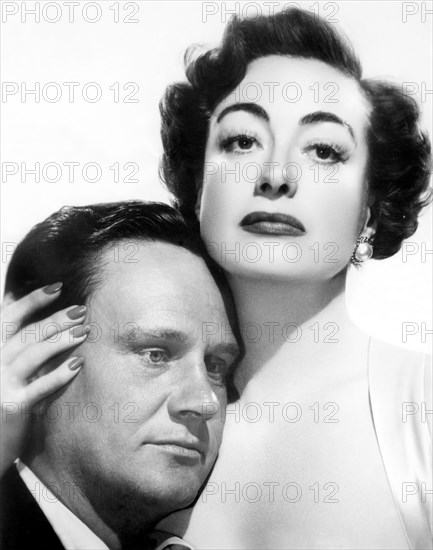 Wendell Corey, Joan Crawford, on-set of the Film, "Harriet Craig", 1950