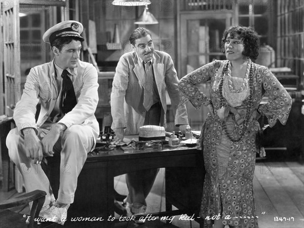 Gary Cooper, Joseph Calleia, Raquel Davidovich, on-set of the Film, "His Woman", 1931
