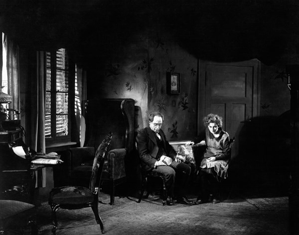 Jaro Furth, Greta Garbo, on-set of the Silent Film, "The Joyless Street" (aka Die Freudlose Gasse), 1925