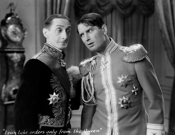Edgar Norton and Maurice Chevalier, on-set of the Film, "The Love Parade", 1929