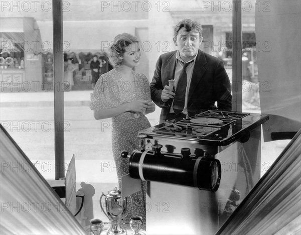 Loretta Young, Spencer Tracy, on-set of the Film, "Man's Castle", 1933