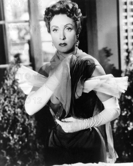 Danielle Darrieux, Portrait on-set of the Film, "The Earrings of Madame de…" (aka Madame de…), 1953