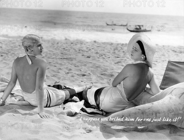 Lilyan Tashman, Kay Francis, on-set of the Film, "The Marriage Playground", 1929