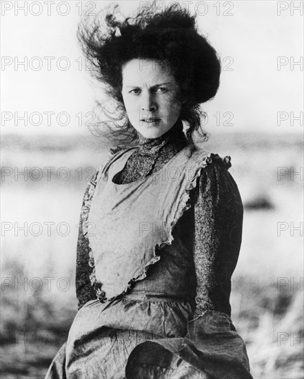 Judy Davis, on-set of the Film, "My Brilliant Career", 1979